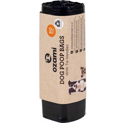Ozami Hundeposer Med Håndtag Dog Poop Bags 50stk SORT